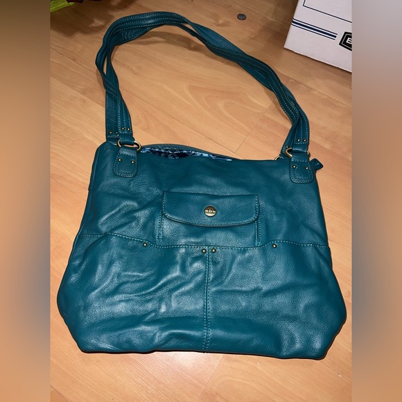 Stone Mountain Accessories Handbags - Stone Mountain Leather bag; teal